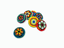 DIY Mexican Huichol Crown Cap Magnets