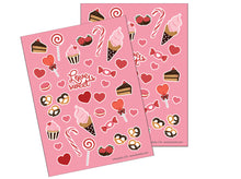 Valentine's Sticker - V-Day 'Love is Sweet' Sticker - Scrapbooking Clipart - Digital Download - SVG, PDF, PNG