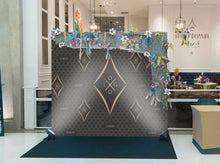 Custom Backdrop Black and Gold - Digital Design