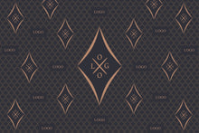 Custom Backdrop Black and Gold - Digital Design