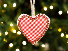 Gingham Christmas Tree Ornaments