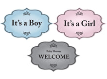 Baby Shower sign IT'S A BOY and DIY 3D Stork tutorial – PDF, SVG - Cut files -  DIGITAL DESIGN