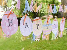 Painted Eggs Bunting - Easter Garland - Party Banner - DXF, EPS, SVG, PDF - Direct Download