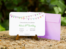 Bunting Invitation - Essential collection from DIY Kids Party Ideas