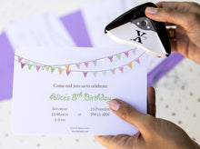 Bunting Invitation - Essential collection from DIY Kids Party Ideas