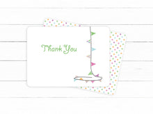 Bunting Thank you Card - Essential collection from DIY Kids Party Idea