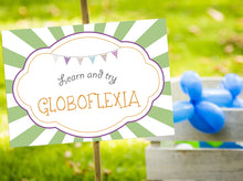 Party Games Set -Digital Printables - Sings for games:  Globoflexia, Tug of War and Walking Stilts Race
