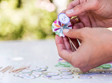 Miniature and Medium DIY Paper Fan Sticks - Instant Download - Party Printable
