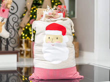 Santa Bags with Santa Felt Applique