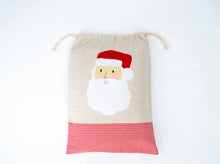 Santa Bags with Santa Felt Applique