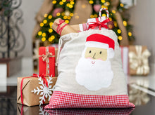 Santa Bags with Santa Felt Applique
