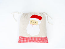 Santa Bags with Santa Felt Applique