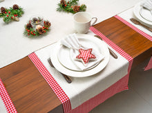 Gingham Christmas Tree Ornaments