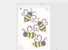 Bee Party Toppers - Cake toppers - Centrepiece - 3 Designs included: 2 Bee designs and Honey - Digital File - SVG, PNG, PDF