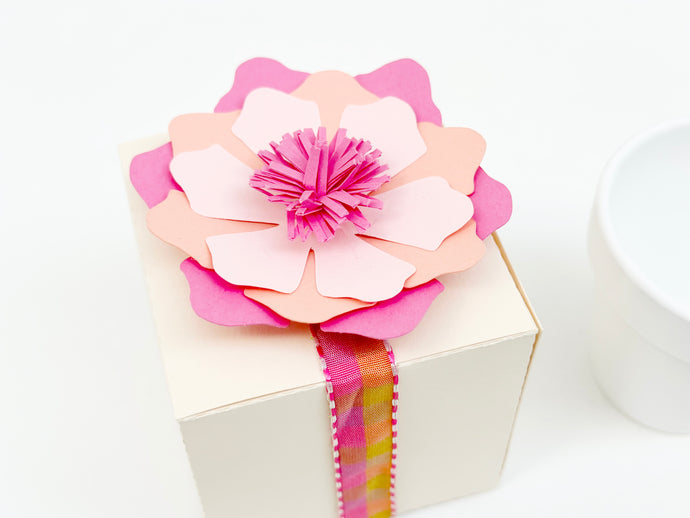 DIY Gift Box with Paper Flowers
