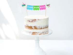 Custom Cake Topper Papel Picado - Digital Design