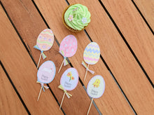 Easter cupcake toppers - 6 designs - Easter decoration - DXF, EPS, SVG, PDF