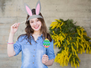 Easter Photo Booth - Disguises and props to download -Cutting files - DXF, EPS, SVG, Pdf