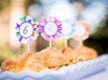 Number Stickers & Party Cupcake Toppers for Birthdays, Anniversaries, Weddings and Celebrations - Instant Download