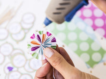 Miniature and Medium DIY Paper Fan Sticks - Instant Download - Party Printable
